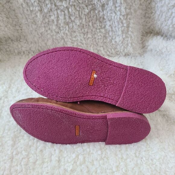 Cole‎ Haan Womens Brown and Pink Leather Chukka Boots - Picture 4 of 6